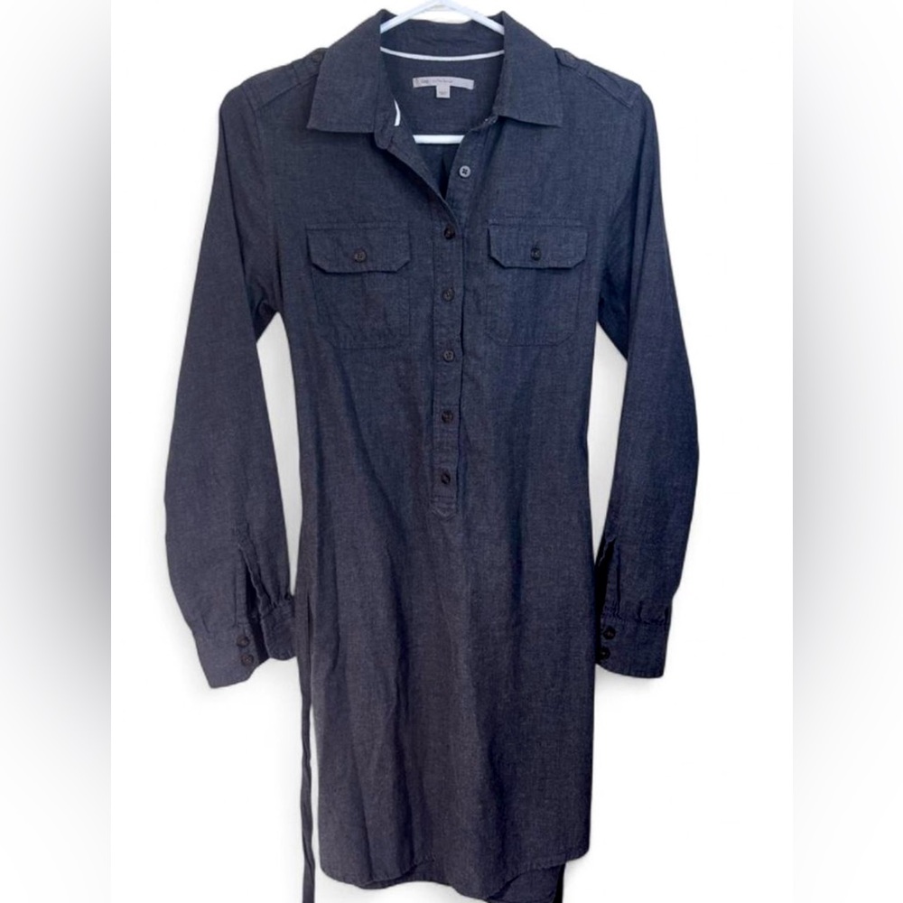 GAP Charcoal Grey Long Sleeve Dress, XS - Picture 3 of 6